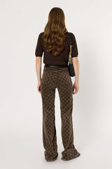 ELSA BROWN SLEEVELESS ROUND NECK FINE WOOL SWEATER