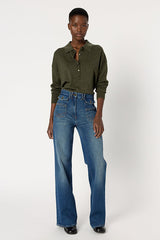 EMELINE FINE WOOL POLO SHIRT