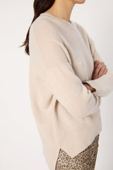 EMA LOOSE ASYMMETRICAL CASHMERE SWEATER