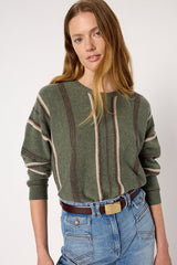 ELISE STRIPED CASHMERE SWEATER
