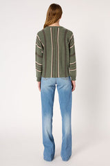 ELISE STRIPED CASHMERE SWEATER