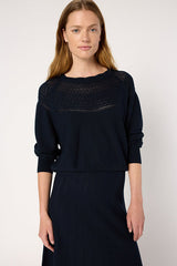 ELEO OPENWORK PATTERNS SWEATER