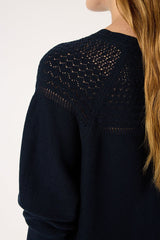 ELEO OPENWORK PATTERNS SWEATER