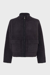 ELVIRA FURRY STYLE ZIPPERED CARDIGAN