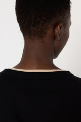 ELEA TWO-TONE DETAIL SWEATER