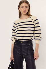 EDITH ECRU SAILOR WOOL SWEATER