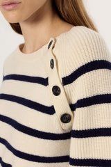 EDITH ECRU SAILOR WOOL SWEATER