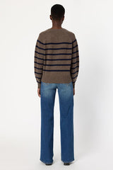 EDITH CAMEL SAILOR WOOL SWEATER