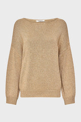 ELIANNA GOLD-TONE KNIT SWEATER