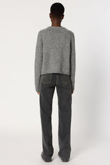 ELIANE GOLD-TONE BUTTONS TWISTED CARDIGAN