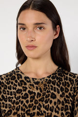 ELI SHORT SLEEVES LEOPARD SWEATER