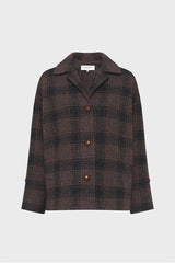 NERINA CHECKERED WOOL JACKET