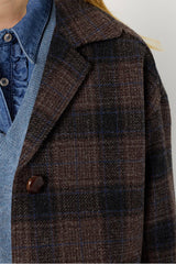 NERINA CHECKERED WOOL JACKET