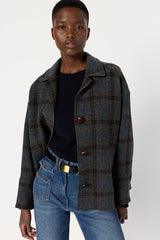 NELL CHECKED WOOL JACKET