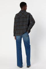 NELL CHECKED WOOL JACKET