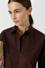 CHRINA TAUPE POPLIN SHIRT
