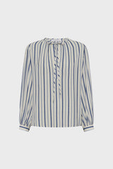 CAMMIE FLOWING CHAIN PRINT BLOUSE