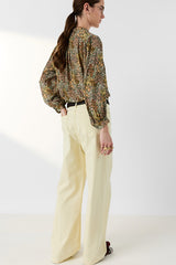 CARINNE FLOWING FLORAL BLOUSE