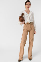 CISANA RUFFLE CREPE SHIRT