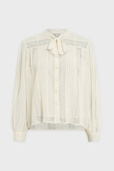 CYRANA LACE COLLAR SHIRT