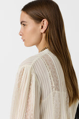 CYRANA LACE COLLAR SHIRT