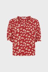 CEVA FLORAL RUFFLES SHIRT