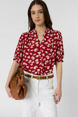 CEVA FLORAL RUFFLES SHIRT