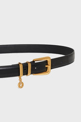 GIULA BLACK LEATHER BELT