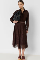 JANY LACE MIDI SKIRT