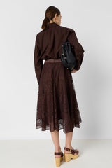 JANY LACE MIDI SKIRT