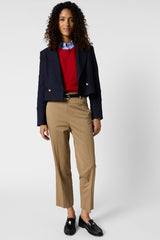 ATHENAIS 7/8 COTTON TROUSERS