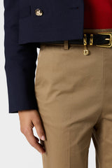 ATHENAIS 7/8 COTTON TROUSERS