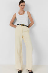 ANYA YELLOW STRAIGHT SUIT TROUSERS