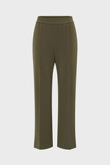 ALIETTE KHAKI GREEN FLUID 7/8 TROUSERS