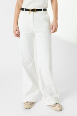 AUDEA FLARED COTTON TROUSERS