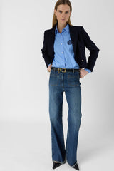 AMANDIE RAW BOOTCUT JEANS