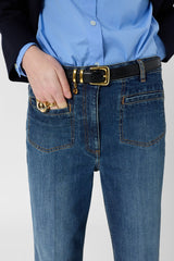 AMANDIE RAW BOOTCUT JEANS