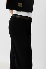 ALYA BLACK TAILORED ELASTICATED BACK TROUSERS