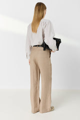 ABIGAIL WIDE LEG LINEN TROUSERS