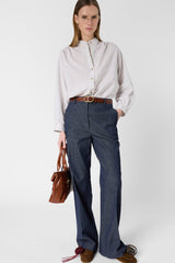 AMORA DENIM WIDE LEG TROUSERS