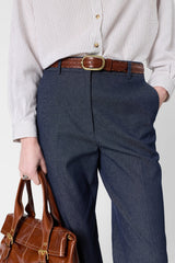AMORA DENIM WIDE LEG TROUSERS