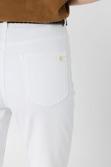 ADELA WHITE SLIM COTTON JEANS