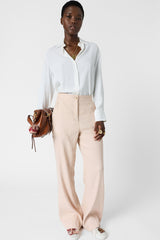 ALAYNA STRAIGHT LINEN BLEND TROUSERS