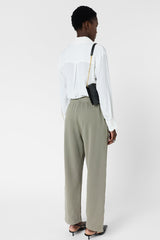 AMIRIA KHAKI GREEN COTTON JOGGING TROUSERS