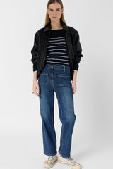 ARLINA STRAIGHT GOLD JAWS JEANS