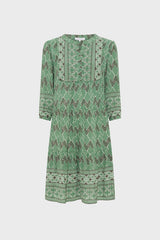 RIM GRAPHIC PRINT SHORT DRESS