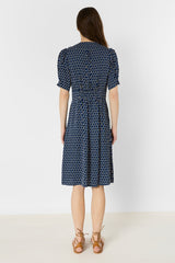 RIHANNE GRAPHIC PRINT FITTED DRESS