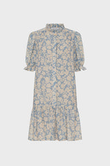 ROMIE FLOWERS RUFFLES SHORT DRESS