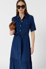RAINA INK LONG SHIRT DRESS