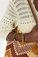 RIANA ECRU LONG CROCHET DRESS